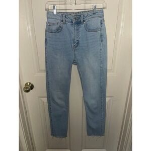 DENIM CO. light wash denim size‎ 6 jeans frayed